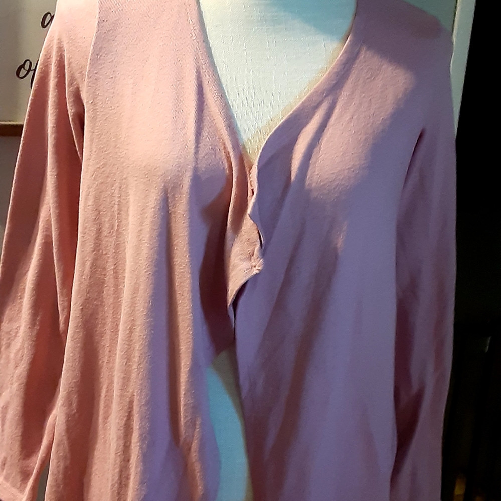 Girls sz Lg soft pink sweater